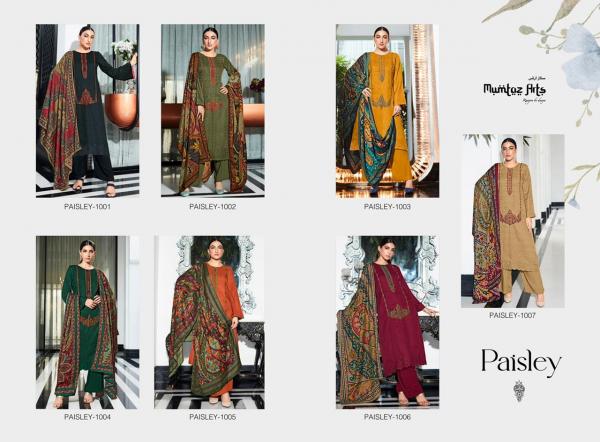 Mumtaz Paisley Shifli 1 Pashmina Dress material Collection